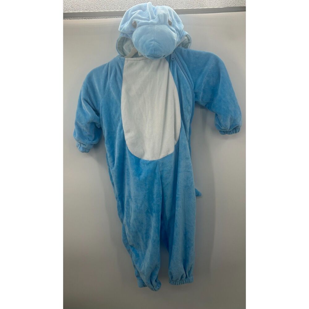Hyde & EEK! Plush Toddler Blue Shark Halloween Costume Jumpsuit 2T-3T Target